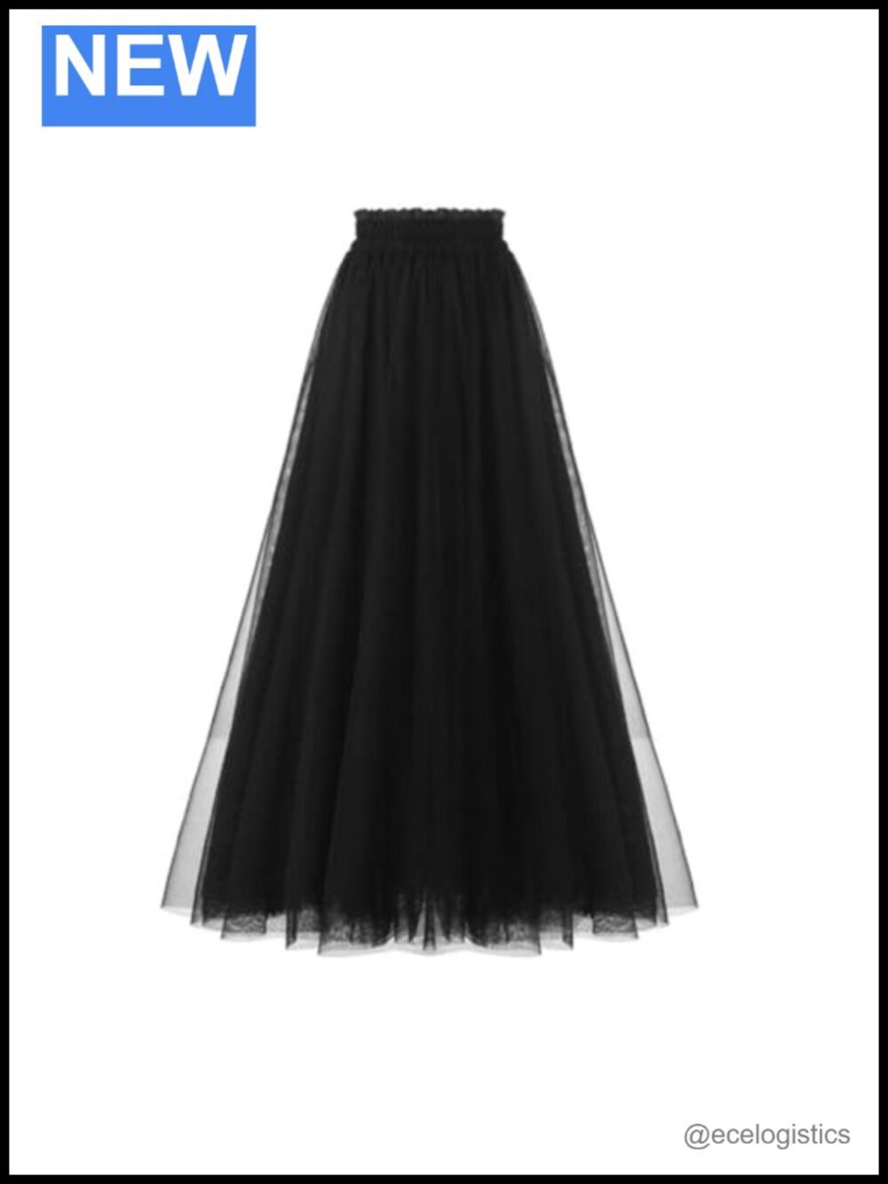 Women's Tulle Skirt A-Line Layered Mesh Tutu Midi